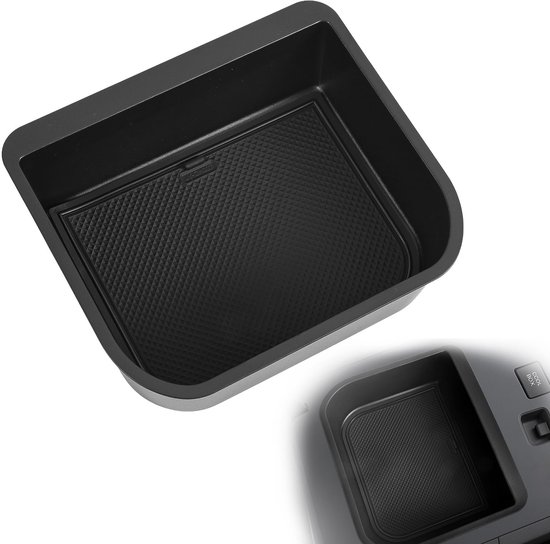 Prado 250/GX 550 2024 2025 - Centerconsole Koelbox Organizer - Zwart ABS met Silicone Pad