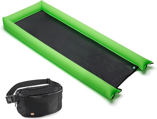 Premie waterhangmat zwemmatras transport-buiktas opblaasbaar zwembadluchtmatras met lignet Waterhangmat van Femor