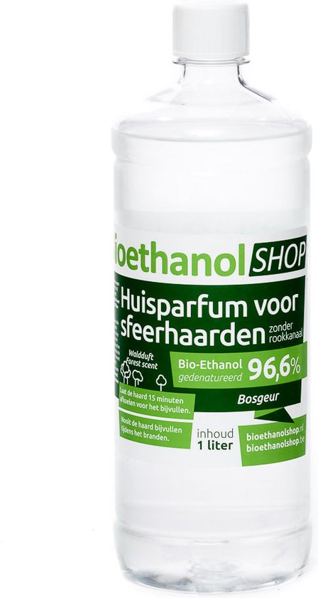 Premium- Bio-Ethanol / bioethanol met bosgeur - 100% biobrandstof ( 1 liter) van Qlima