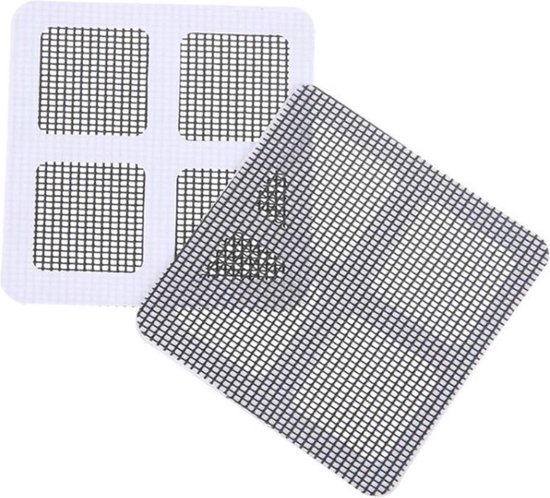 Premium Deurhor - Hor Reparatie Tape - Hor Reparatie Patches - Zelfklevend - Repareer Vliegenhor - Hor Reparatie Set - 10cm x 10cm - Grijs van Vivid Green