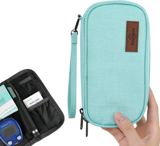 Premium Insuline Koeltas met 2 Icepacks - Insuline Etui voor Insulinepennen - Koeltas voor Medicijnen - Reisetui voor Insuline - Compacte Reiskoeltas