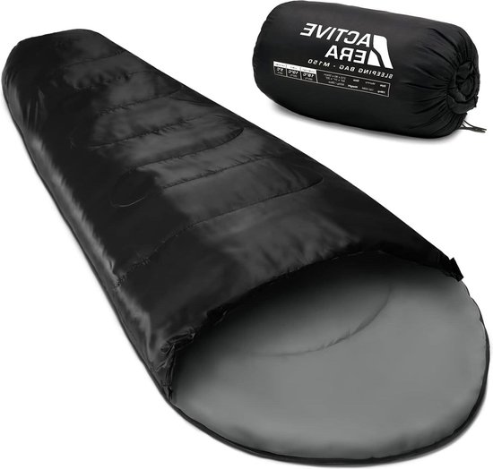 Premium Mummieslaapzak 1 persoons licht - voor outdoor wandelen en camping - zomer slaapzak - 210 x 80 x 50 cm sleeping bag camo van Merkloos