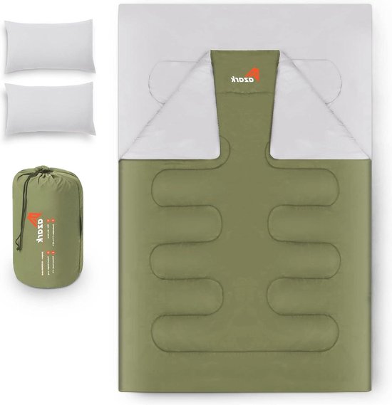 Premium Slaapzak 350 g/m² Lichtgewicht en Waterdicht - 4 Seizoenen Kamperen en Wandelen - Voor Volwassenen en Kinderen Slaapzak voor camping van Luxe Life Producten