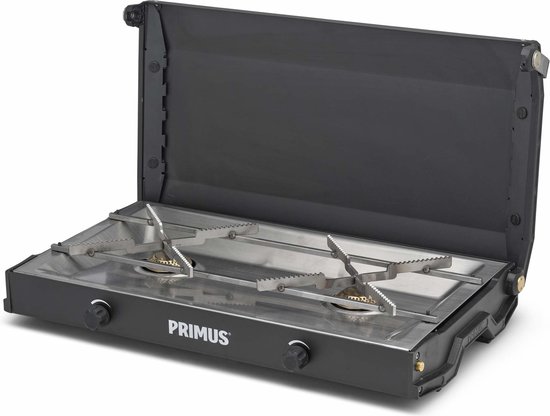 Primus Kinjia Gascampingkeuken 2 Branders Zwart van Merkloos