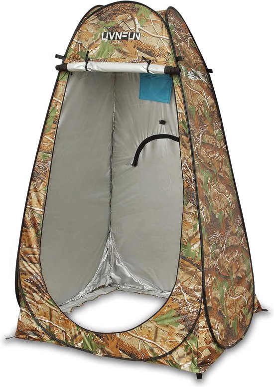 Privacy Douche Tent - Pop Up Verkleedtent voor Camping en Buitenactiviteiten - 6,2 FT Hoog - Draagbare Toilettent van WolfWise