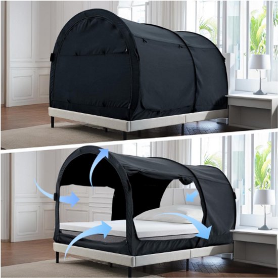 Privacy Tent Voor Bed – Individuele Afmeting – Draagbare Sjaal Tent – Kinderbed Overkapping – Vloerloze Tent – Ademend Speelhuis – Cottage Stijl – 190 X 100 Cm van Sjaal.