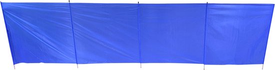 Privacy/windscherm - blauw - 2,25 x 0,5 meter - Strand/camping van Merkloos