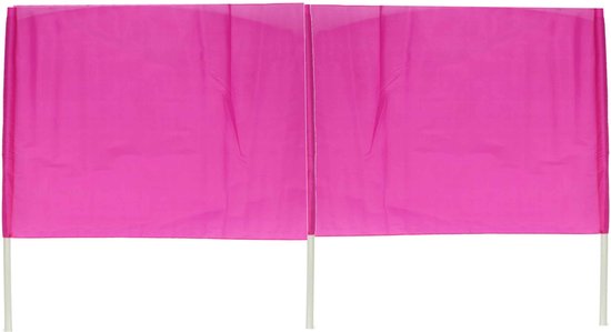 Privacy/windscherm - fuchsia - 2,25 x 0,5 meter - nylon - Strand/camping van Bo-Camp