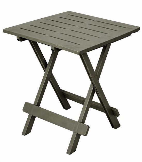 Pro GardenCampingtafel 50x43x43 Saliegroen/Kunststof