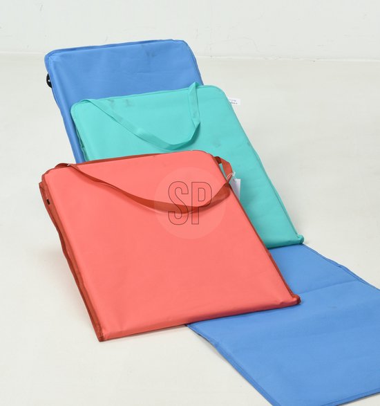Probeach-Strandmat-met rugleuning-makkelijk draagbaar-diverse kleuren