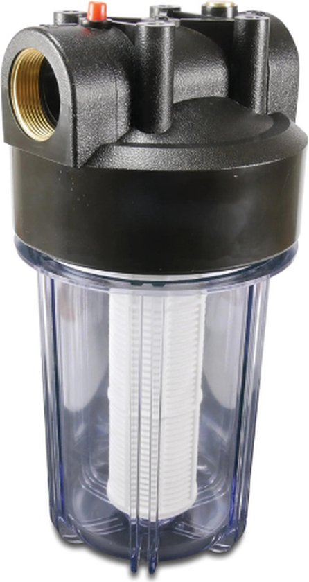 Profec Waterfilter Cartridgefilter 10" kunststof 1 1/4" binnendraad 8 bar 60micron voor grondwater pomp van Pro