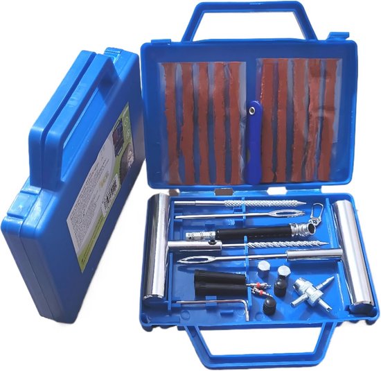 Professionele 27-delige bandenreparatieset voor auto, vrachtwagen, motorfiets en fiets van Carpoint