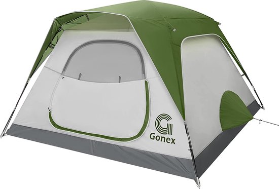 Professionele Kampeertent - Camping Tent - 6 Persoons - Pop UP - Famillie - Waterdicht - Eenvoudig in te stellen - Lichtgewicht - 4 Seizoenen tent - Backpacken - Outdoor