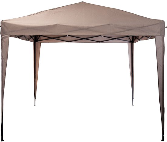 ProGarden - Partytent - Easy-Up - 300x300x245 - cm - taupe