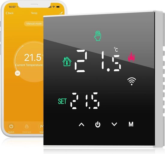 Programmeerde WiFi Thermostaat met LCD Touch Screen voor Vloerverwarming van Decdeal