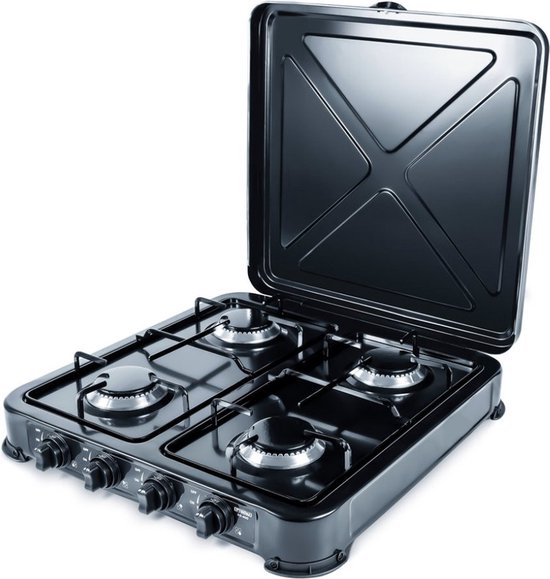 Promis KG400C camping kookplaat 4 zones - kleur zwart van Pro
