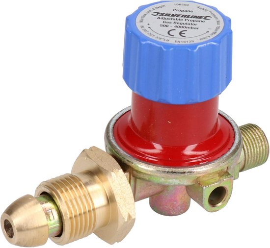 Propaan Regelaar Variabel 0,5-4 Bar voor Calor Gasflessen en Universeel Gasgebruik van Merkloos
