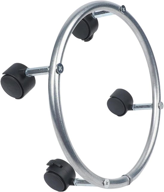 Propaan Tank Dolly - Gas Cilinder Cart - Veilig Verplaatsen - Met Remmen - 100LB Capaciteit - Zilver