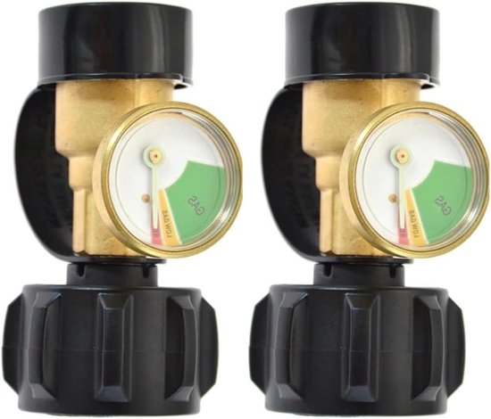 Propaan Tank Indicator - Gasniveau Meter - Niveau Controleren - Nauwkeurige Meting - 2 Stuks - Metaal