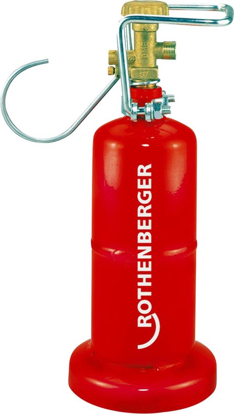 PROPAANFLES 0.5 KG MET VOETAANSLUITING 3/8"L LEEG - Rothenberger van Pro