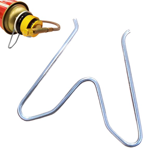Propaangasfles Stabilisator - Tankhouder Camping - Veilige Outdoor Activiteit - Roestvrij Staal - 7x6 cm - Zilverkleurig