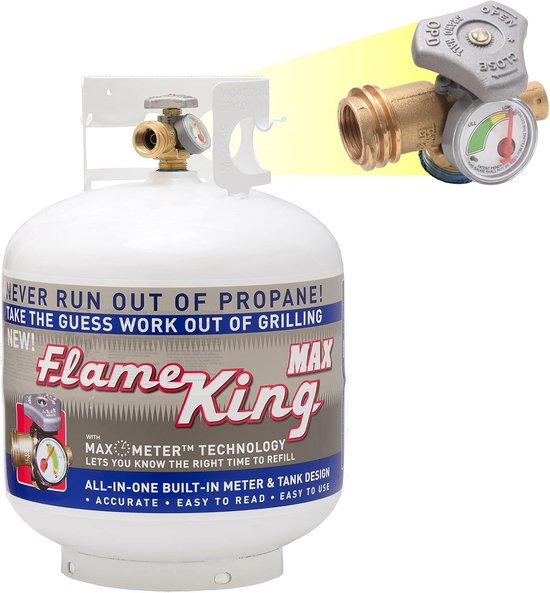 Propaantank 20 lbs (9 kg) Stalen C20 Cilinder met Veiligheidsklep en Vulniveau Meter