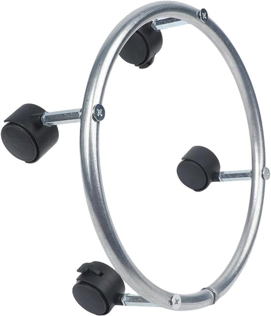 Propaantank Dolly - Gas Cilinder Cart - Veilig Verplaatsen - Met Remmen - 100LB Capaciteit - Zilver