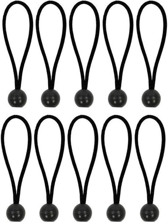 ProPlus 365644 Tentspannerset Zeltspanner-Set 10 Stück - elastisch 15cm mit Kunststoffball 10 stuk(s) van ProPlus