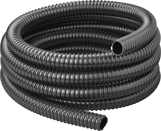 ProPlus Afvalwaterslang - 5 m - Afwatering - Temperatuurbestendig - Flexibel en Uittrekbaar - ø 25 mm - Voor het Geleiden van Afvalwater vanuit caravans/campers, vijvers en zwembaden - Afvoerkanaal - Zwart van ProPlus