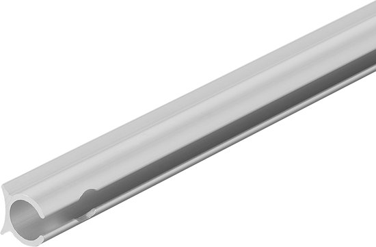 ProPlus Aluminium Tentrail - Ø9 mm x 1,2 m - Luifelrail - Railprofiel - Caravanprofiel - Kederprofiel - Peesrails - Veelzijdig - Eenvoudig Bevestigen van Kederpezen - Inclusief 6 bevestigingsgaten en schroeven - 90° - Zilver - Universeel van ProPlus