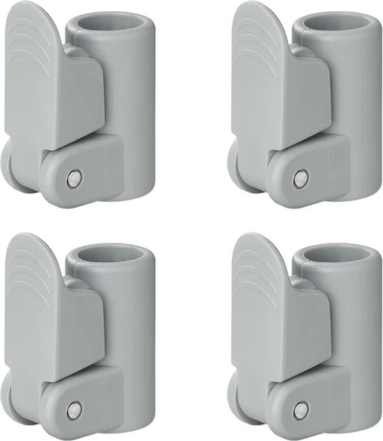 ProPlus Buisklemmen voor tentstokken - 19-22 mm - Powergrip snelsluiting - 4 stuks van ProPlus