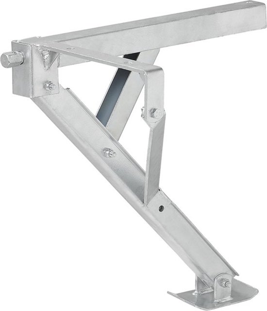 ProPlus Caravanhoeksteun - Uitdraaisteun - Opdraaisteun - Caravansteun - Steunpoot - Kantelbare Voet - 800 kg Draagvermogen - Compact - Hoeksteun aanhangwagen- Rechtsvoor en Linksachter van ProPlus