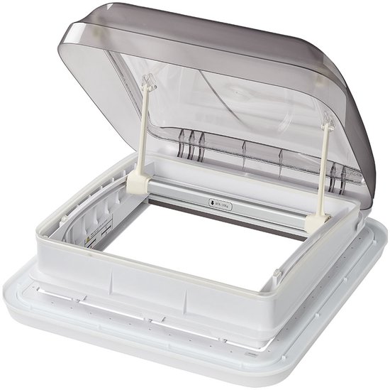 ProPlus Dakluik - 40 x 40 cm - Zonder permanente ventilatie - Dakraam Caravan - Maximale openingshoek: 60° - Insectenhor - Transparant