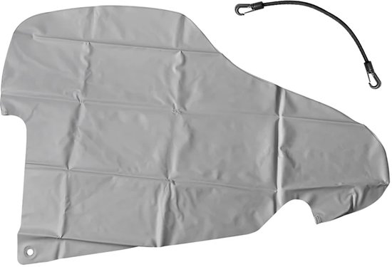 ProPlus Disselhoes 60 x 85 cm - Voor geremde caravans en aanhangwagens - Elastisch bevestigingskoord inbegrepen - Grijs