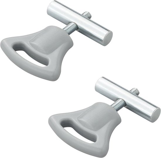 ProPlus Eindstop tentrail - kunststof knop - Ø 8-10 mm - set van 2 van ProPlus