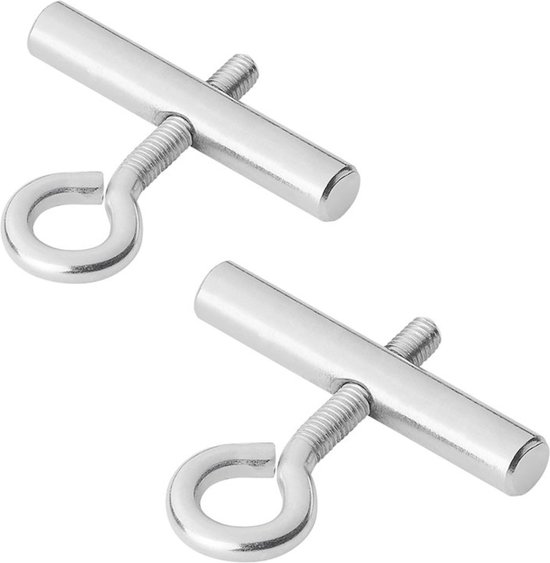 ProPlus Eindstop voor tentrail - Ø 5-6 mm - Staal - 2 stuks - Eenvoudige montage van ProPlus