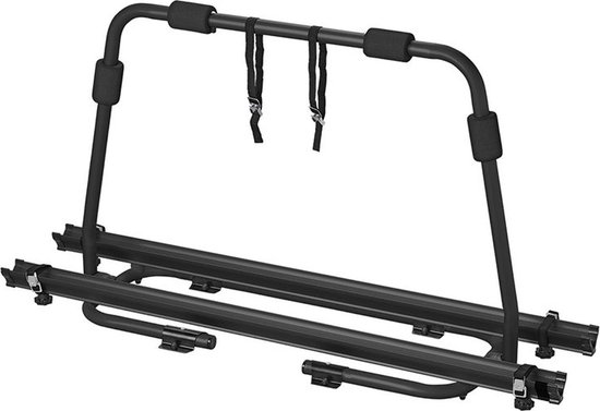 ProPlus Fietsendrager voor Caravan Dissel - 2 Fietsen - Draagvermogen 40 kg - Aluminium - Scharnierend - 126x70x32 cm - Zwart van Merkloos