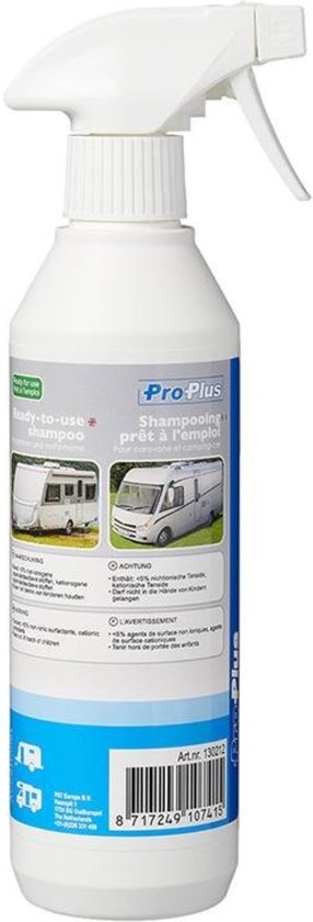 ProPlus Gebruiksklare shampoo voor caravan en camper - 500 ml - krachtige reiniging van ProPlus