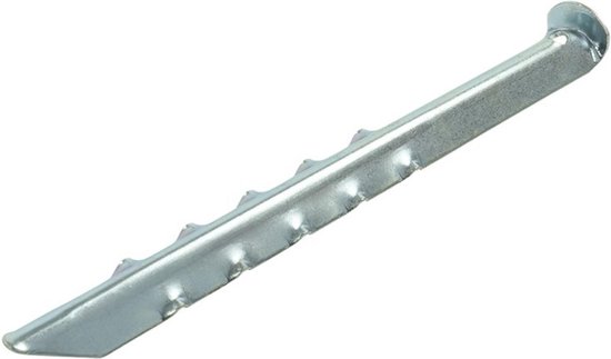 ProPlus Geribbelde stalen tentharing - 30 cm - ideaal voor zachte bodems van ProPlus