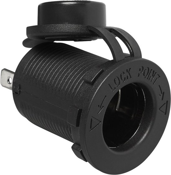 ProPlus Inbouwstekkerdoos DIN - 12/24 Volt - 16A - Ø 29 mm - Inbouwdiepte 48 mm van ProPlus