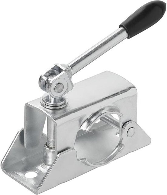 ProPlus Klem voor neuswielen of steunpoten - kantelbare hendel - Ø 48 mm - gegalvaniseerd staal van ProPlus