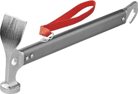 ProPlus Lichtgewicht hamer met haringtrekker - robuust staal - opvallend rood koord van ProPlus