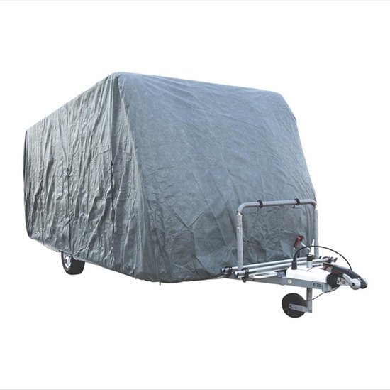 ProPlus Luxe caravanhoes - ademend, waterdicht en UV-bestendig - 518-579 x 250 x 220 cm - 4-laags SFS-stof van ProPlus