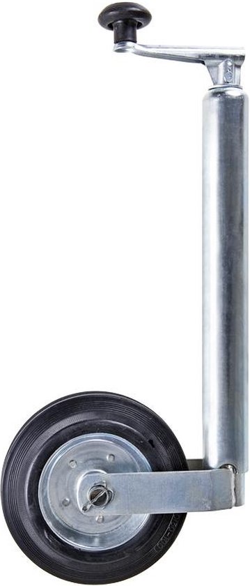 ProPlus Opklapbaar neuswiel voor aanhanger - metalen velg - rubberband 200 x 50 mm - Ø 48 mm van ProPlus