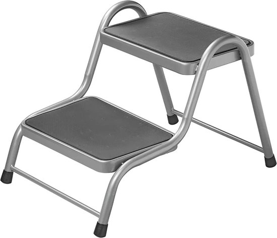 ProPlus Opstapje Heavy Duty - 38 x 26 cm - Opstapje - Krukje - Trapje - Instaptrapje - Opstaphulp - Instaphulp - Trapje - 2 Treden - Extra stabiliteit - Antisliptreden - Maximaal Draagvermogen 150 kg van ProPlus