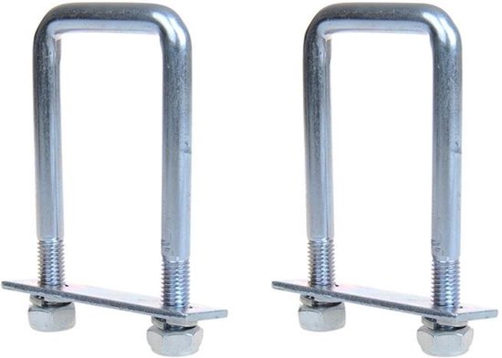 ProPlus Rechthoekige U-beugel - thermisch verzinkt - 40 x 110 mm - set van 2 van ProPlus