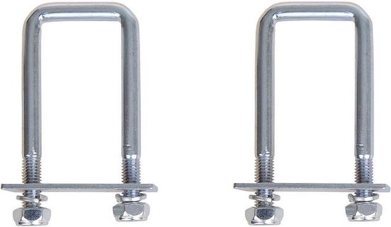 ProPlus Rechthoekige U-beugels - thermisch verzinkt - 40 x 110 mm - set van 2 stuks van ProPlus