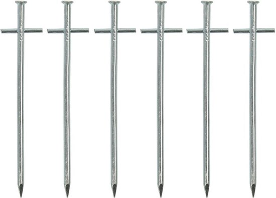 ProPlus Rotspen met dwarspen - metaal - 17 cm - set van 6 van ProPlus