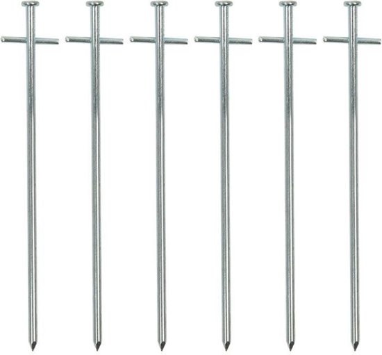 ProPlus Rotspen met dwarspen - metaal - 23 cm - set van 6 stuks van ProPlus