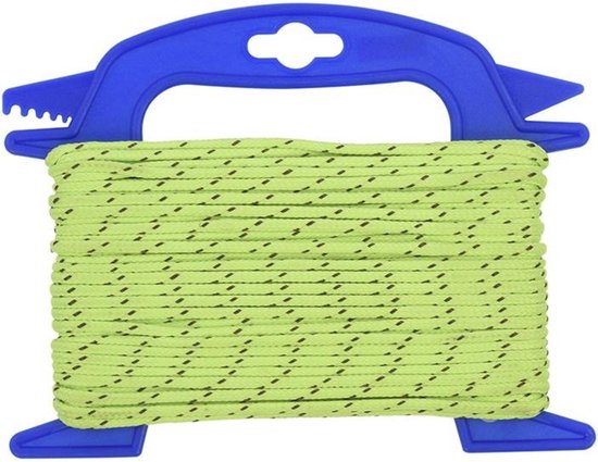 ProPlus Scheerlijn op Haspel - Ø 4 mm x 20 meter - Nylon - Glow in the Dark van ProPlus